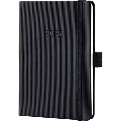 sigel Agenda de poche Conceptum 2026, env. A6, noir
