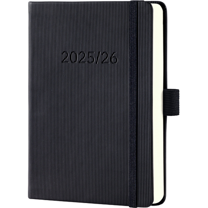 sigel Agenda planning Conceptum 2025/2026, env. A6, noir