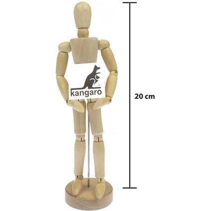 kangaro Mannequin articul, hauteur: 200 mm, neutre