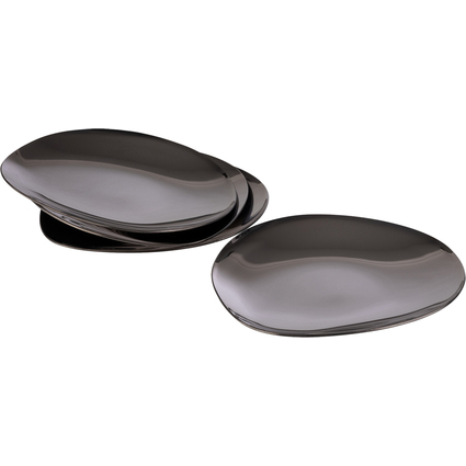 APS Assiette PEBBLES, set de 4, gunmetal