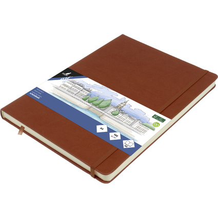 kangaro Cahier de croquis, 160 pages, A4, cognac