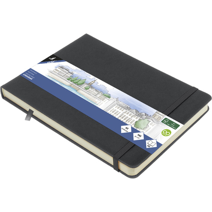 kangaro Cahier de croquis, 160 pages, A5 paysage, cold grey