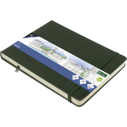 kangaro Cahier de croquis, 160 p., A5 paysage, forest green