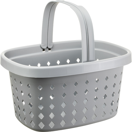 NHG Panier  provisions SEOUL BASKET, PP, 16 litres, gris