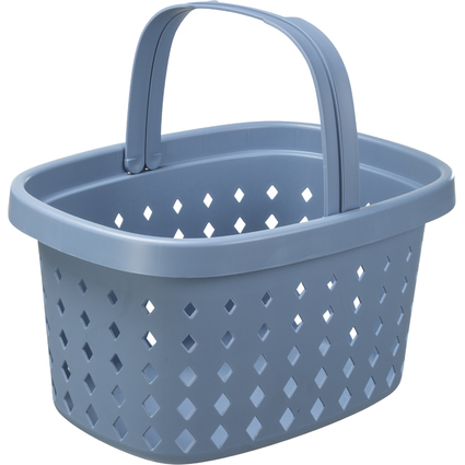 NHG Panier  provisions SEOUL BASKET, PP, 16 litres, bleu