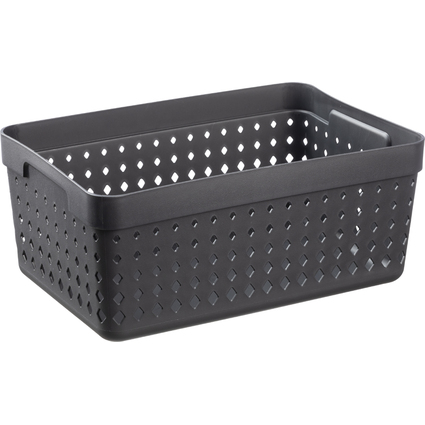 NHG Corbeille de rangement SEOUL ORGANIZER XL, noir