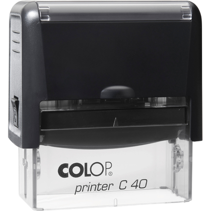 COLOP Tampon pour texte Printer C40, 6 lignes, noir