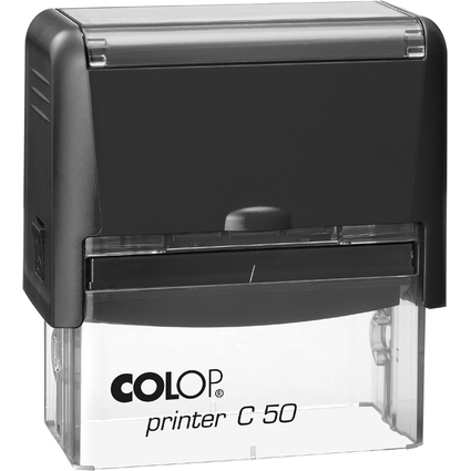 COLOP Tampon pour texte Printer C50, 7 lignes, noir