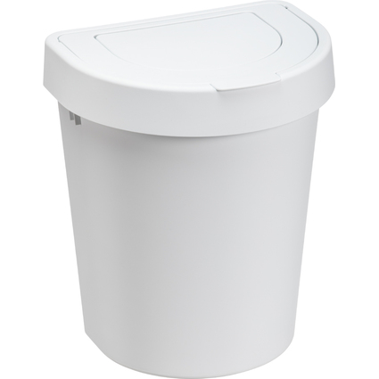 plast team Poubelle SEATTLE, 10 litres, blanc