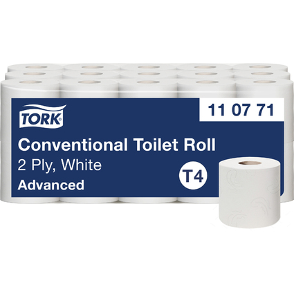 TORK Papier toilette en petit rouleau, grand paquet, blanc