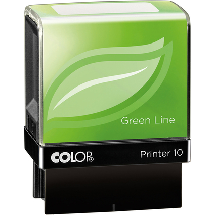 COLOP Tampon pour texte Printer 10 Green Line, 3 lignes