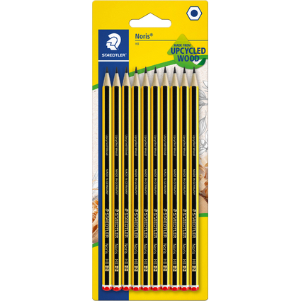 STAEDTLER Crayon de papier Noris, HB, blister de 10