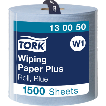 TORK Rouleau nettoyant multi-usage, 2 couches, 510 m, bleu