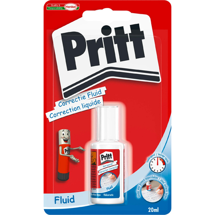 Pritt Liquide de correction "Correction Fluid", 20 ml, blanc