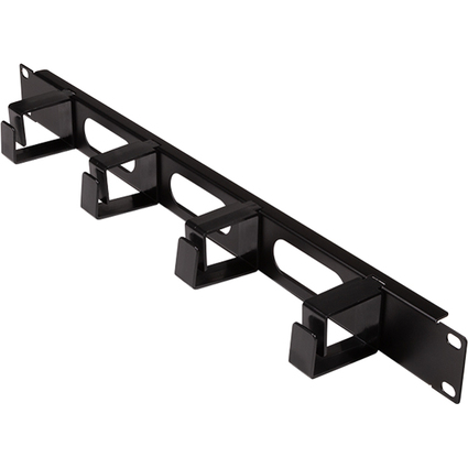 LogiLink Panneau passe-cbles 19", 1 U, avec 4 boucles