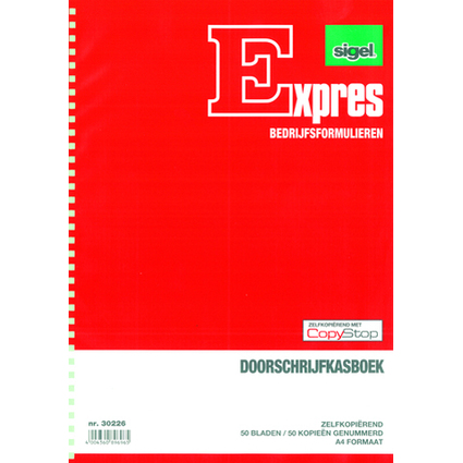 Expres Doorschrijfkasboek, formaat: A4 staand, 2 x 50 vel