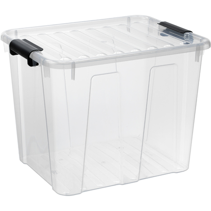 plast team Bote de rangement HOME BOX, 40 L, transparent