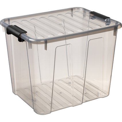 plast team Bote de rangement HOME BOX, 40 L, gris