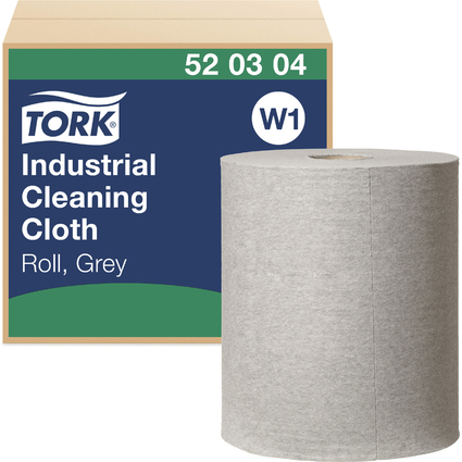 TORK Rouleau de papier nettoyant industriel, 361 m, gris