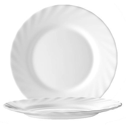 Esmeyer Assiette plate TRIANON, 245 mm, blanc