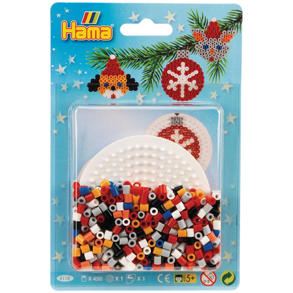 Hama Perles  repasser midi "Boules de Nol", sous blister