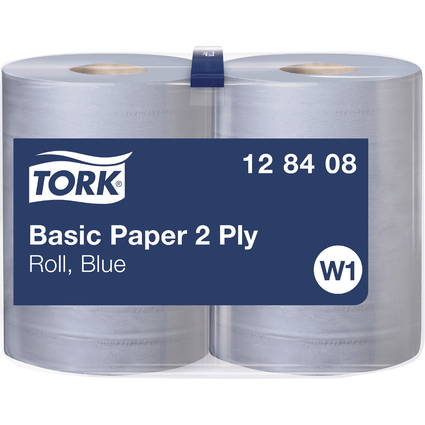 TORK Rouleau nettoyant multi-usage, 2 couches, 340 m, bleu