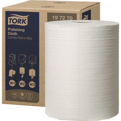 TORK Rouleau nettoyant et lustrant, 1 couche, 171 m, blanc