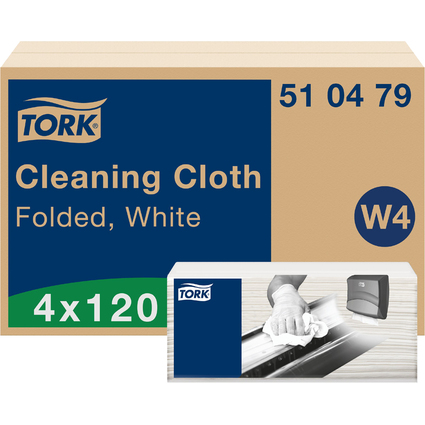 TORK Chiffon de nettoyage tout usage, 415 x 355 mm, blanc