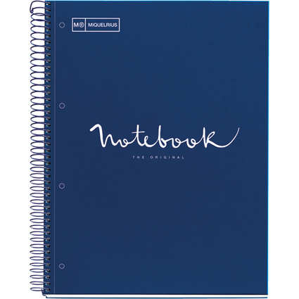 MIQUELRIUS Cahier  spirale "Notebook EMOTIONS", A4, marine