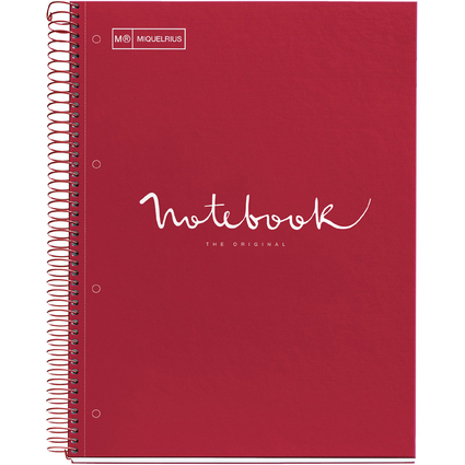 MIQUELRIUS Cahier  spirale "Notebook EMOTIONS", A4, rouge