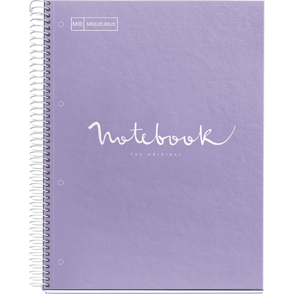 MIQUELRIUS Cahier  spirale "Notebook EMOTIONS", A4, lavande