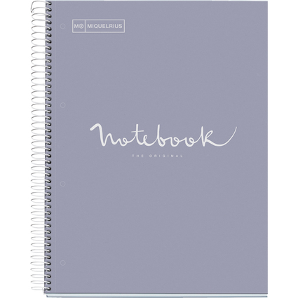 MIQUELRIUS Cahier  spirale "Notebook EMOTIONS", A4, gris