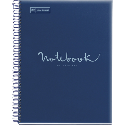 MIQUELRIUS Cahier  spirale "Notebook EMOTIONS", A4, marine