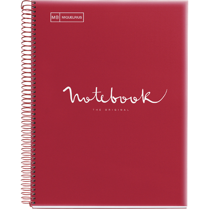 MIQUELRIUS Cahier  spirale "Notebook EMOTIONS", A4, rouge