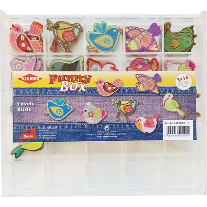 KLEIBER Applications "Funny Box - Lovely Birds", 80 pices