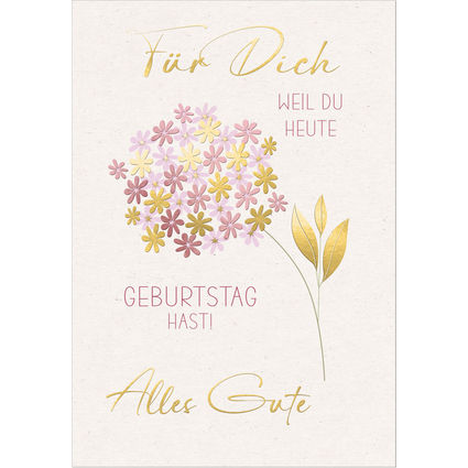 SUSY CARD XL-Geburtstagskarte "Blume"