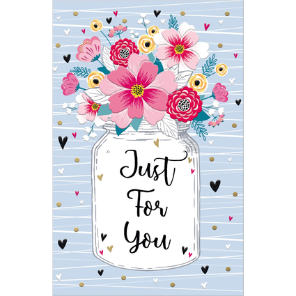 SUSY CARD Carte de voeux Goldelicious "Just for You"