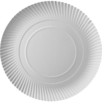 PAPSTAR Assiette en carton "pure", rond, diamtre: 320 mm