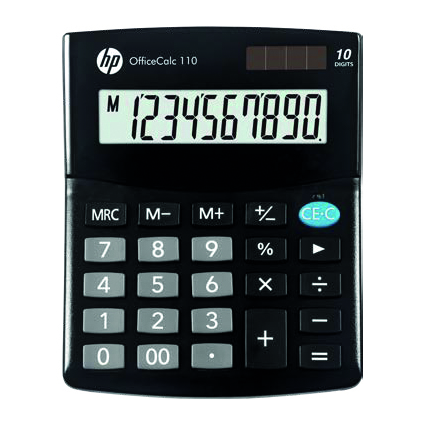 hp Calculatrice de bureau "OfficeCalc 110", noir