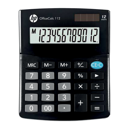 hp Calculatrice de bureau "OfficeCalc 112", noir