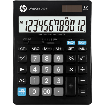 hp Calculatrice de bureau "OfficeCalc 200 II", noir