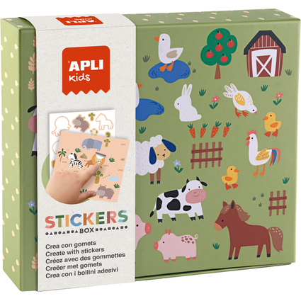 APLI kids Jeu de gommettes "Les animaux et leur habitat"