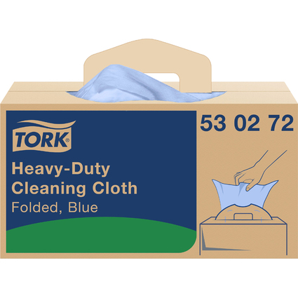 TORK Chiffon de nettoyage tout usage, 415 x 355 mm, bleu