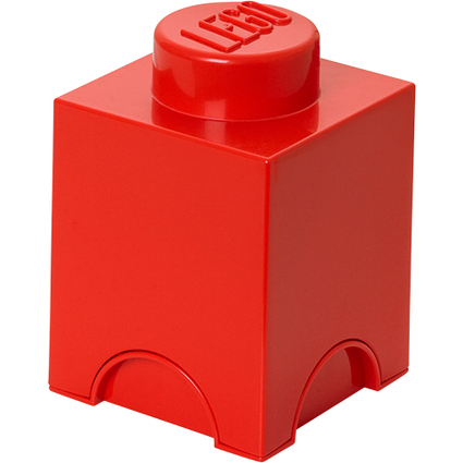 LEGO Brique de rangement STORAGE BRICK 1, 1,2 litre, rouge