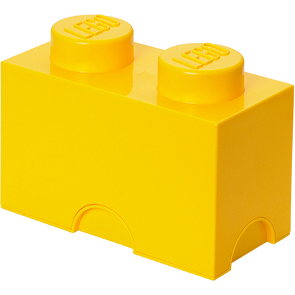 LEGO Brique de rangement STORAGE BRICK 2, 2,6 L, jaune