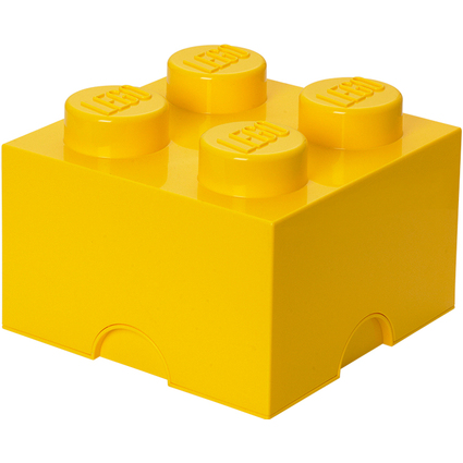 LEGO Brique de rangement STORAGE BRICK 4, 5,7 L, jaune