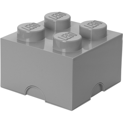 LEGO Brique de rangement STORAGE BRICK 4, 5,7 L, gris