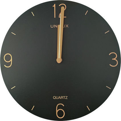 UNiLUX Horloge murale  quartz SAVANA, diamtre 300 mm, noir