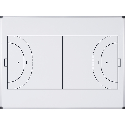 Bi-Office Tableau blanc mural terrain de handball, A4