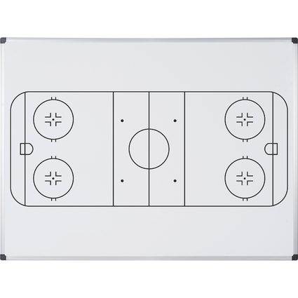 Bi-Office Tableau blanc mural terrain de hockey, A4